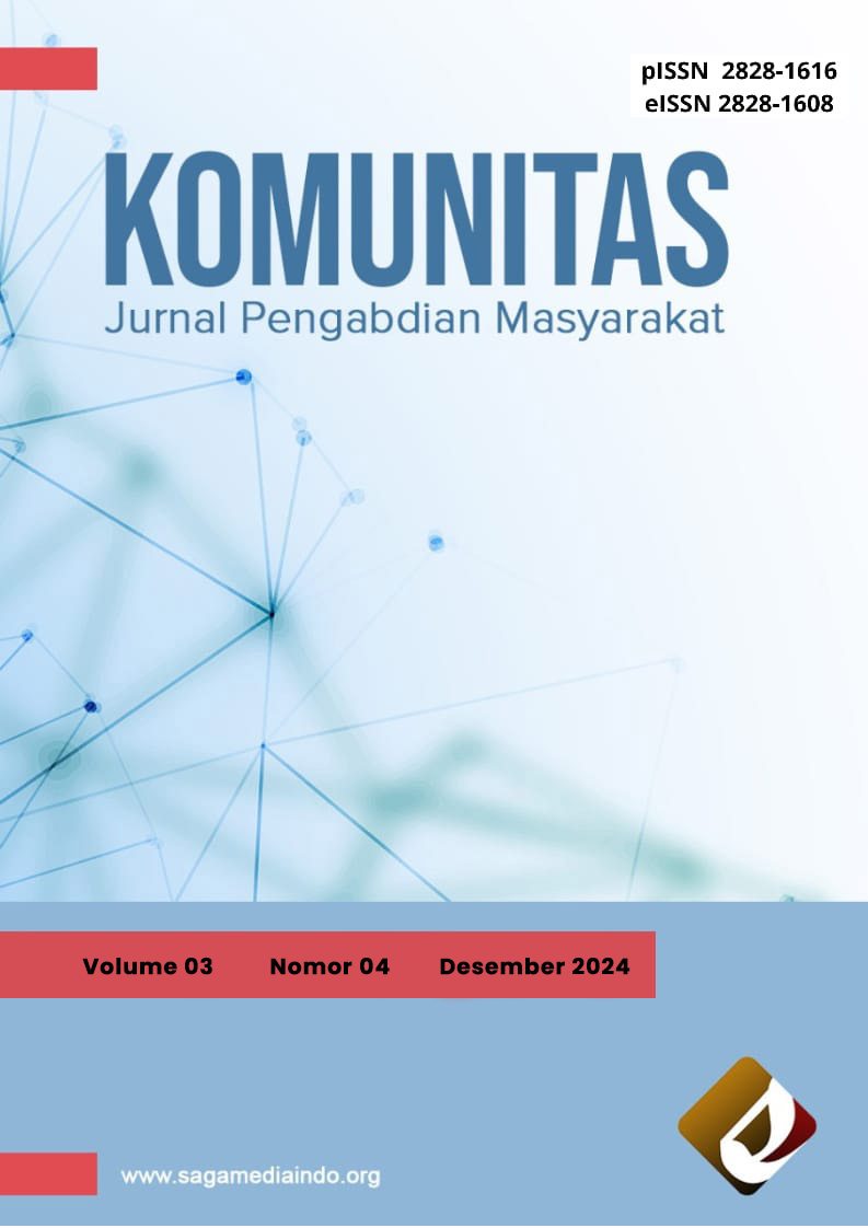 					View Vol. 3 No. 4 (2024): Jurnal Pengabdian Masyarakat Saga Komunitas
				